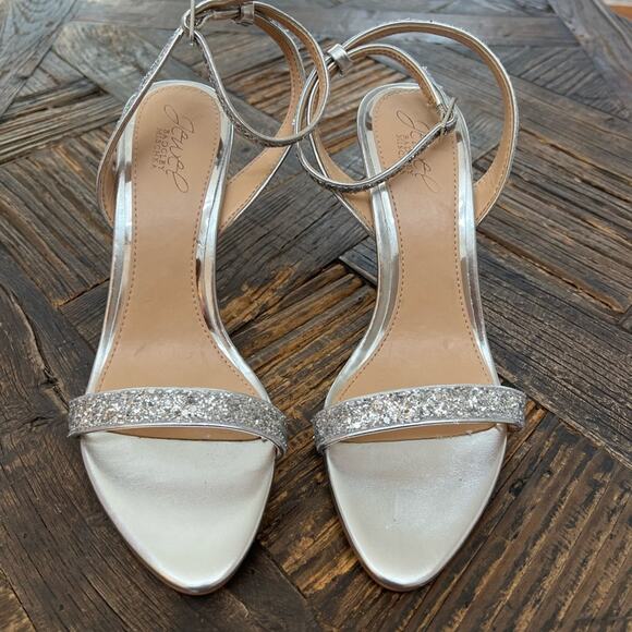 Women's Jewel Badgley Mischka Ojai II Evening Sandals - Sz 7.5 - Picture 7 of 10